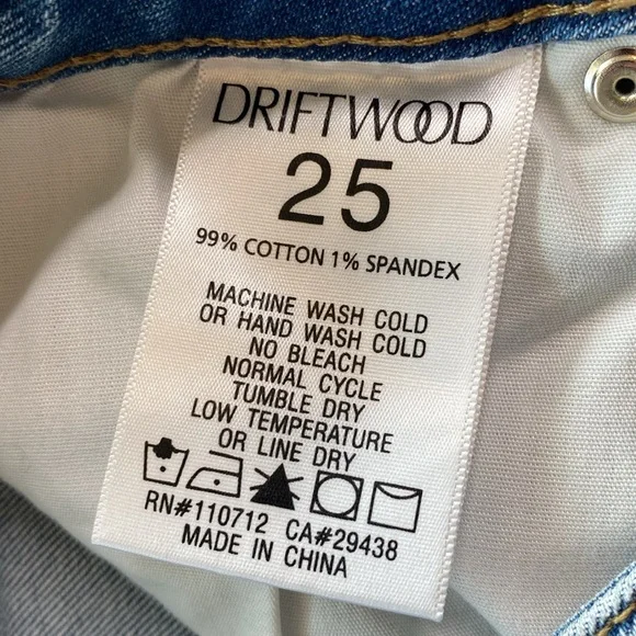 Driftwood x Free People Farrah Flare Slit Golden Gates Boho Embroidered Jeans 25 - Picture 10 of 13